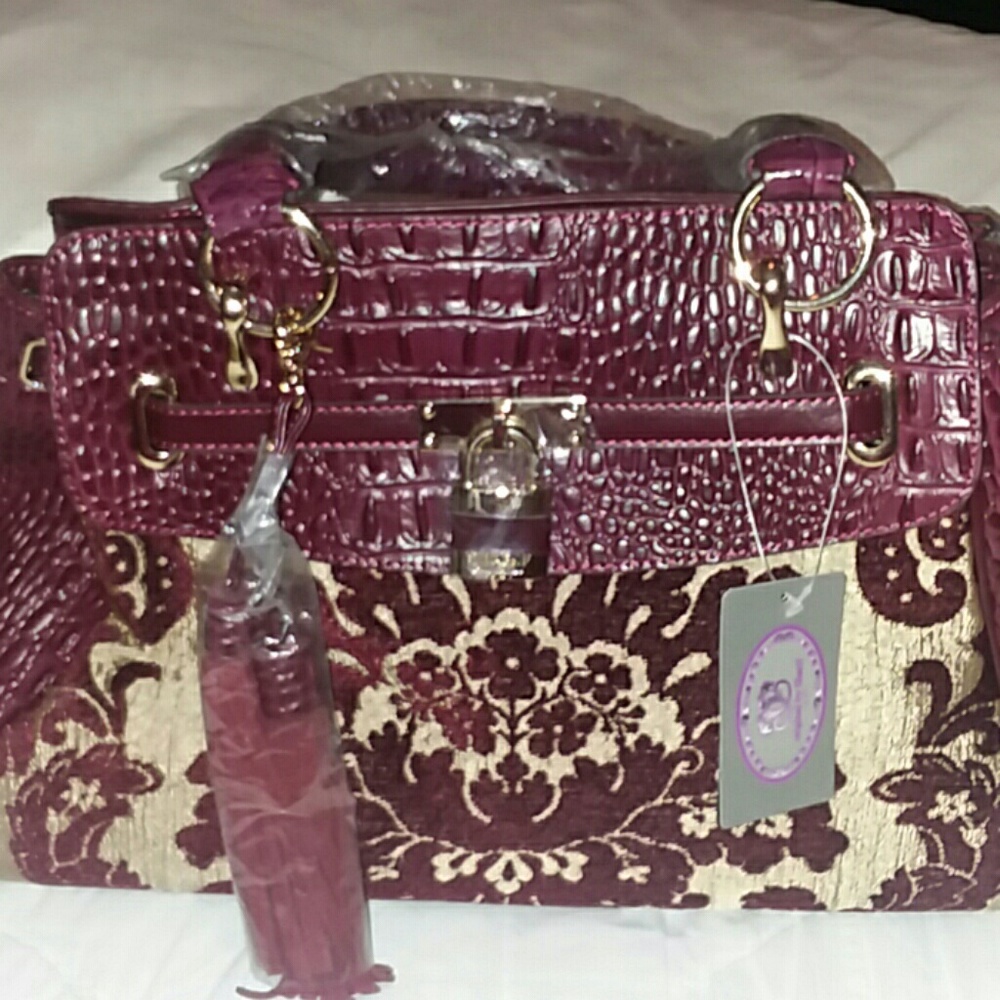 Sharif Beautiful Floral Design Handbag